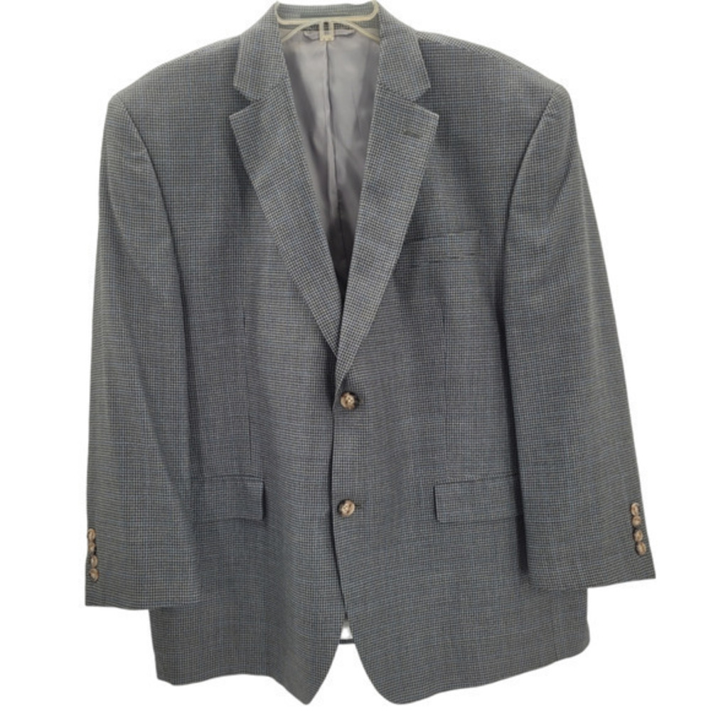 HP Vintage Lauren‎ Ralph Lauren LRL Houndstooth Two Button Blazer Jacket